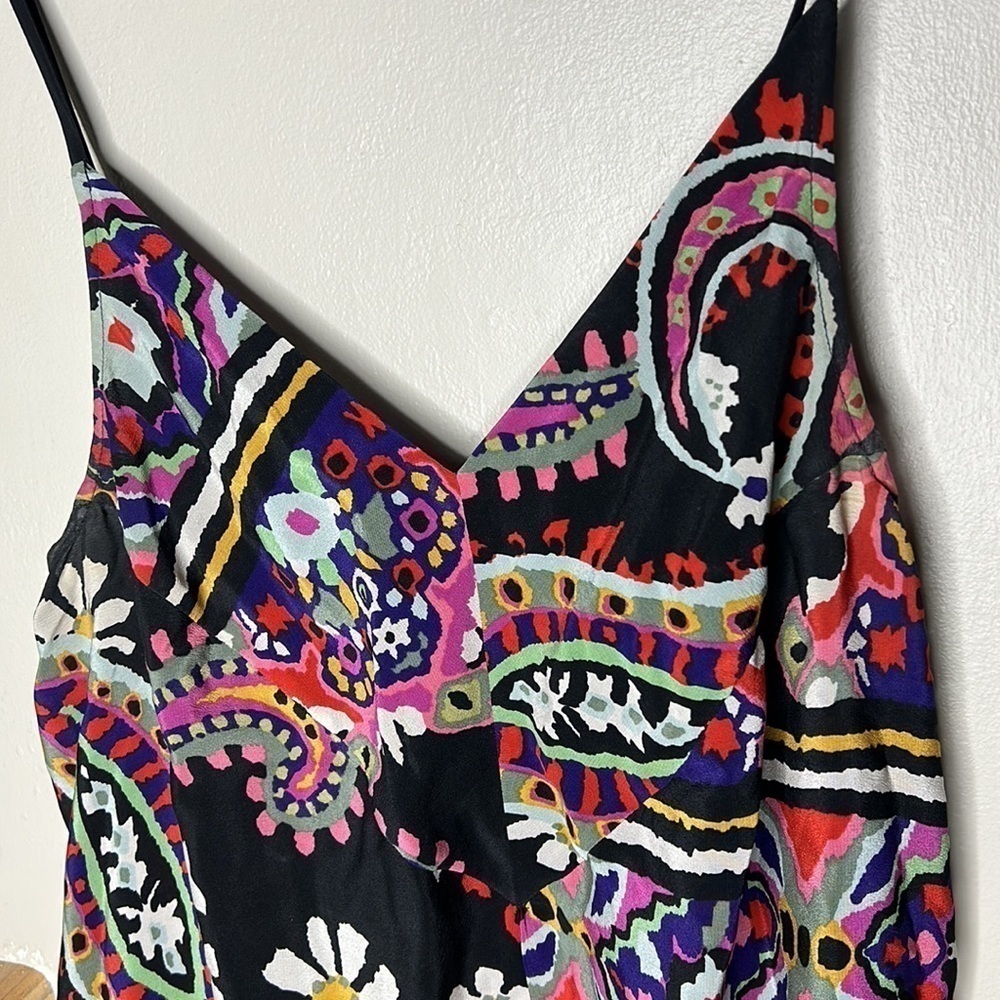 ANTHROPOLOGIE HD IN PARIS Moon Struck Asymmetrical 100% Silk Cami Top Si… - Picture 13 of 14
